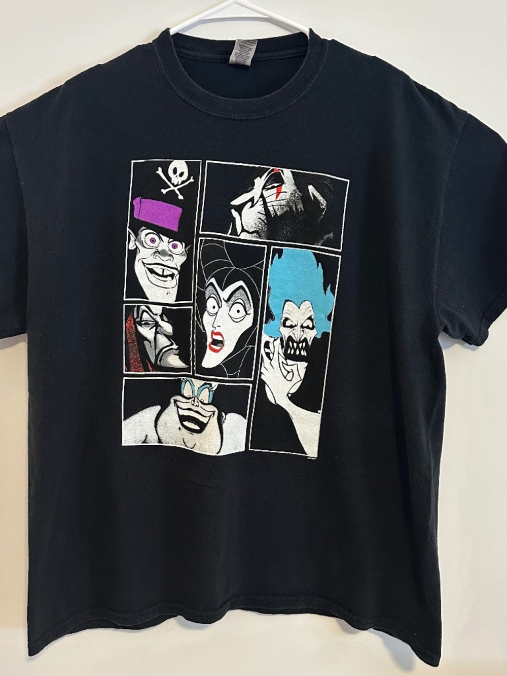 Disney Villains Shirt Black XL Graphic Hades Maleficent Dr Facilier Ursula Scar